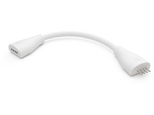 Charger l&#39;image dans la galerie, Un câble blanc avec un connecteur à chaque extrémité. Les connecteurs ont une finition gris clair.
