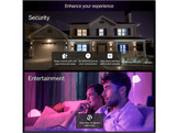PHILIPS HUE Bundle Essential Ampoule connectée A60 - Lumière blanche et colorée 3 pièces + Interrupteur variateur sans fil