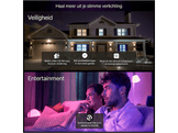 PHILIPS HUE Bundle Essential Ampoule connectée A60 - Lumière blanche et colorée 3 pièces + Interrupteur variateur sans fil