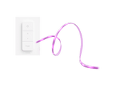 PHILIPS HUE Bundle Solo lightstrip - Lumière blanche et colorée - 3 m + variateur sans fil