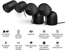 Charger l&#39;image dans la galerie, PHILIPS HUE Caméra de surveillance Smart Secure Filaire Noir (49267700)
