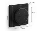 PHILIPS HUE  Interrupteur télécommande Smart Tap Dial Switch Noir (44093700) Interrupteur - Nécessite un pont Philips Hue pour fonctionner (non fourni)