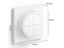 Charger l&#39;image dans la galerie, Dimensions du panneau de contrôle domotique, montrant les mesures de hauteur, largeur et profondeur.
