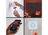 PHILIPS HUE Kit de démarrage, lumière blanche et colorée, 1 pont, 3 spots GU10