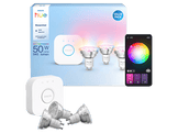 PHILIPS HUE Kit de démarrage, lumière blanche et colorée, 1 pont, 3 spots GU10