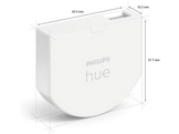 PHILIPS HUE  Module d'interrupteur mural Blanc (31804500) Interrupteur - Bridge Philips Hue requis / Compatible avec tous les luminaires Hue