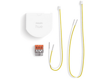 Charger l&#39;image dans la galerie, Composants blancs pour maison connectée Philips Hue : hub, fils et connecteur.
