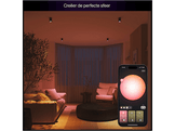 PHILIPS HUE Spot LED Essential Smart GU10, lumière blanche et colorée