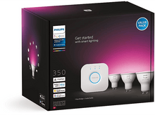 Charger l&#39;image dans la galerie, PHILIPS HUE Starterkit Bridge avec ampoules GU10 3 pièces (25828000)
