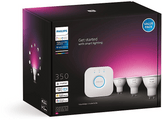 PHILIPS HUE Starterkit Bridge avec ampoules GU10 3 pièces (25828000)
