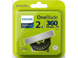 PHILIPS Lame de rasoir OneBlade Vert - 2 pièces (QP420/50)