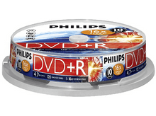 Charger l&#39;image dans la galerie, Pack de disques Philips DVD+R, avec disques visibles, détails du produit.
