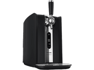 Machine à bière Philips PerfectDraft noire avec robinet chromé et affichage numérique.