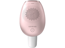 Charger l&#39;image dans la galerie, Un appareil d&#39;épilation en or rose avec cinq boutons et une poignée blanche.
