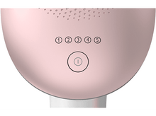 Charger l&#39;image dans la galerie, Appareil de coiffure rose avec boutons d&#39;alimentation et de réglage. Boutons numérotés de 1 à 5.
