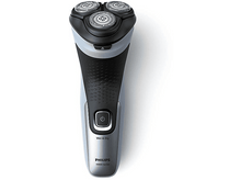 Charger l&#39;image dans la galerie, Un rasoir électrique Philips, bleu et noir, avec un bouton marche/arrêt.
