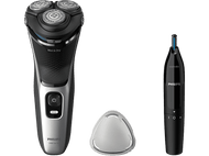 PHILIPS Shaver Series 3000 - Rasoir électrique avec tondeuse de nez