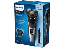 Charger l&#39;image dans la galerie, PHILIPS Shaver Series 3000 - Rasoir électrique avec tondeuse de nez
