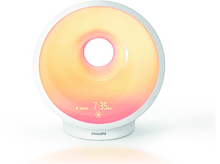 Charger l&#39;image dans la galerie, Un réveil Philips avec effet lever de soleil sur fond blanc.
