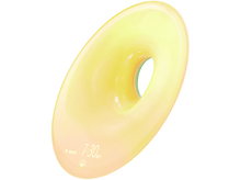 Charger l&#39;image dans la galerie, Réveil blanc avec centre éclairé en jaune, affichant 7h30. Logo Philips en bas.
