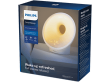 Charger l&#39;image dans la galerie, Une boîte de réveil lumineux Philips SmartSleep avec le produit et le texte : Réveillez-vous reposé.
