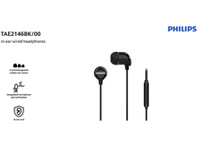 Charger l&#39;image dans la galerie, PHILIPS TAE2146BK/00 WIRED IN-EAR USB-C BLACK
