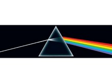 Charger l'image dans la galerie, Pochette de l'album Pink Floyd : fond noir avec un prisme et un arc-en-ciel.
