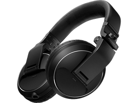 Casque DJ noir. Le côté gauche affiche 