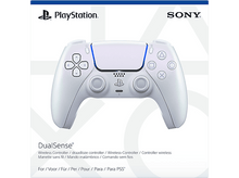 Charger l&#39;image dans la galerie, Une manette DualSense Playstation blanche sur fond blanc.

