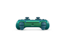 Charger l&#39;image dans la galerie, Manette Playstation 5 verte et sarcelle. Logo Sony au milieu. Deux joysticks en haut. Fond blanc.

