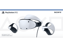 Charger l&#39;image dans la galerie, Casque et manettes PlayStation VR2 sur fond blanc. Logo Sony en haut.
