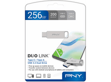 Charger l&#39;image dans la galerie, Une clé USB dans son emballage. Elle est argentée avec une extrémité USB-C et une extrémité USB-A.
