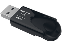 Charger l&#39;image dans la galerie, PNY Clé USB 3.1 Attache 4 64 GB Noir (PNYFD64GATT431)
