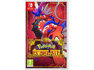 Boîte de jeu Nintendo Switch : Pokémon Écarlate, avec une créature rouge en forme de dragon.