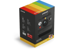 Charger l&#39;image dans la galerie, Boîte de l&#39;ensemble de l&#39;appareil photo instantané Polaroid Now avec rayure arc-en-ciel.
