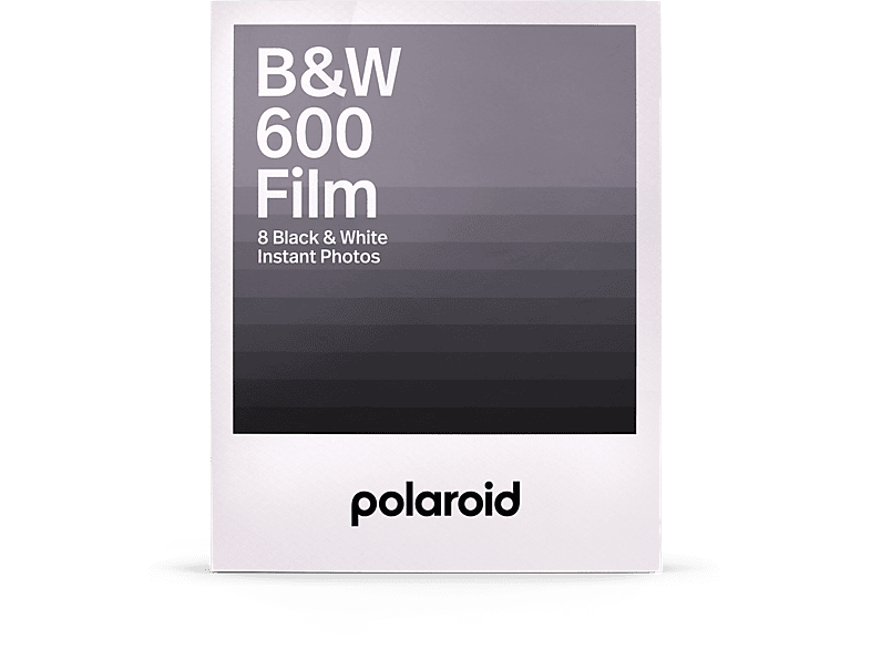 POLAROID Papier photo instantanné noir et blanc pour Polaroid 600 8 photos (006001)