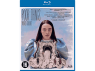 Affiche du film 'Pauvres Créatures'. Elle présente Emma Stone et un design artistique surréaliste.