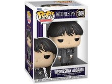Charger l&#39;image dans la galerie, Figurine Funko Pop! de Mercredi Addams dans une boîte, avec le logo de l&#39;émission.
