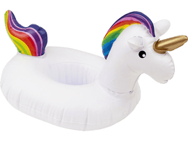 Porte-gobelet gonflable 24 cm Licorne