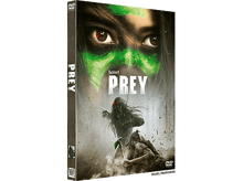 Charger l&#39;image dans la galerie, Jaquette DVD du film &#39;Prey&#39;. Le visage d&#39;un extraterrestre est en arrière-plan et une silhouette avec des armes au premier plan.
