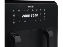 Charger l&#39;image dans la galerie, Gros plan sur le panneau de commande d&#39;une friteuse à air. Affiche les réglages de temps et de température.
