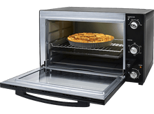 Charger l&#39;image dans la galerie, Un four avec la porte ouverte et une tarte à l&#39;intérieur sur une grille.
