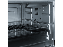 Charger l&#39;image dans la galerie, Intérieur d&#39;un four avec un plateau et une grille. Les murs sont gris.
