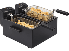 Charger l&#39;image dans la galerie, PRINCESS Friteuse Double Black Fryer (183028)
