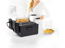 Charger l&#39;image dans la galerie, PRINCESS Friteuse Double Black Fryer (183028)
