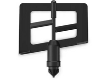 Charger l&#39;image dans la galerie, Un support noir avec un cadre rectangulaire et un accessoire cylindrique.
