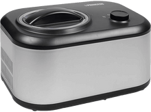 Charger l&#39;image dans la galerie, Machine à crème glacée Princess argent et noir avec couvercle noir et cadran.
