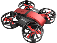 Mini drone rouge et noir avec quatre hélices, étiqueté 'FURIOUS DRONE MINI' et 'MINI'.