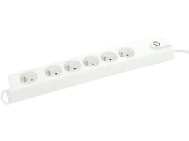 PROFILE Bloc multiprise Blanc + Interrupteur (192688) Bloc multiprise