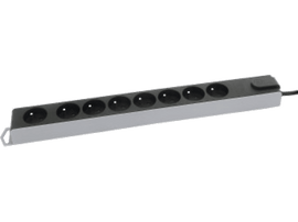 PROFILE Bloc multiprise Noir + Interrupteur (192691)